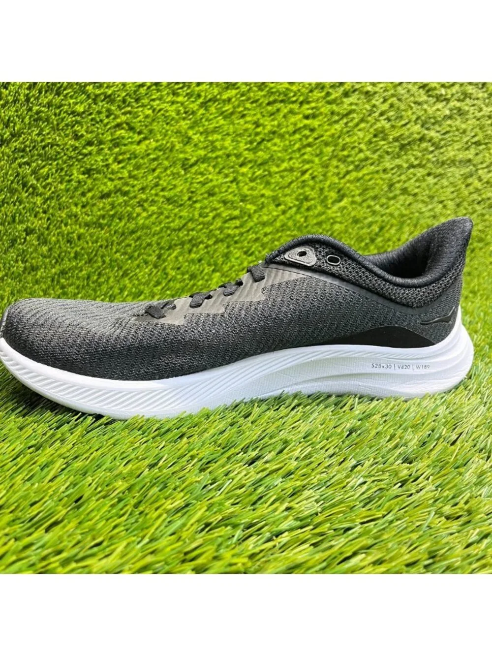 Hoka One One Solimar Womens Size 9.5 Black White Athletic Running Shoes Sneakers